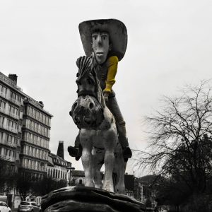 Lucky Luke au parc Reine Astrid